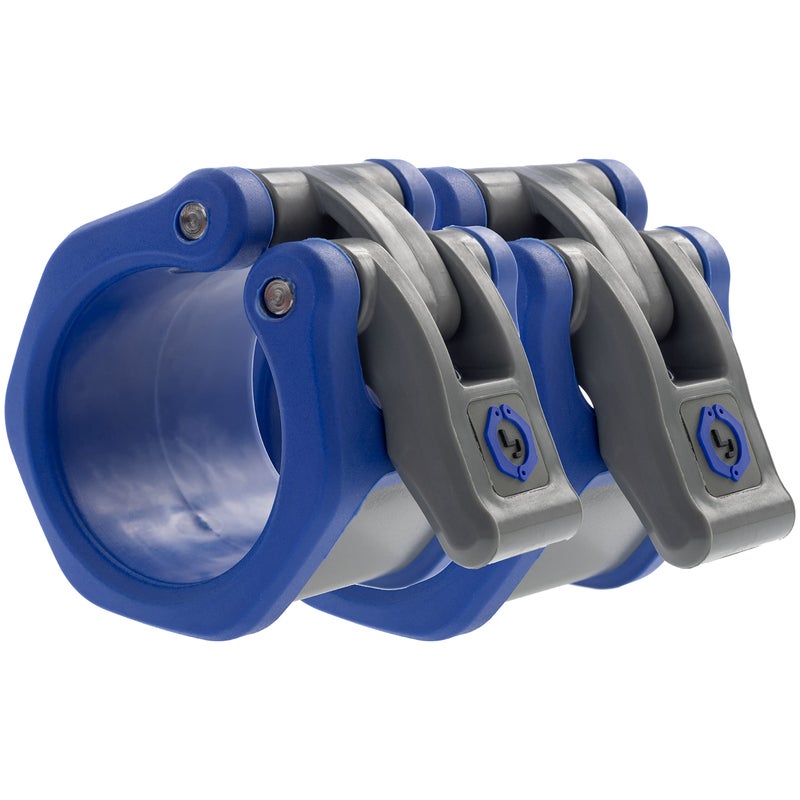 Lock-Jaw Barbell Collars قفل-فك HEX 50mm / 2" طوق باربل أولمبي (أزرق) - Image 1